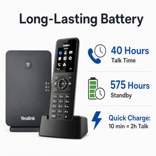 Yealink W77P Rugged DECT IP Phone System with W70B & W57R