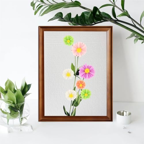 Push Pins 60 Pcs Daisy Thumbtip Push Pins for Wall Desk Tacks Decorative Office Delicate Pushpins Map Supplies Daily Use Whiteboard forBulletin Board, Maps, Posters