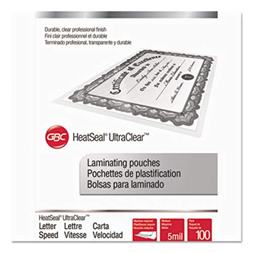 Swingline GBC 3200587 Laminating Pouches 5 mil 11 1/2 x 9 100/Box