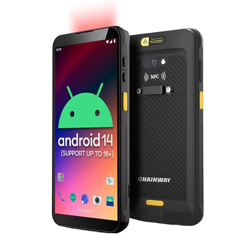 Chainway MC51 Rugged Wireless Android Handheld 2D/1D/QR Barcode Scanner (SE4710), Android 14 (Support to 18+), Play Store, 6” Screen, WiFi 6, NFC, Bluetooth, for Warehouse Inventory Scanning