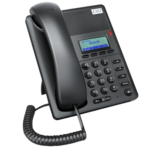 Fanvil E302 IP Phone Professional SIP VoIP Business Office Desktop Phone, Supporting high-Definition Voice, Dual SIP Servers,Power Supply, and multilingual Display