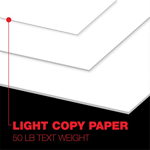 Accent Opaque White Printer Paper, 12” x 18” 20lb Bond/50lb Text Copy Paper – 2,500 Sheets (5 Reams) – Premium Computer Paper with Smooth Finish, 97 Bright, 74gsm – Multipurpose White Paper – 188082C