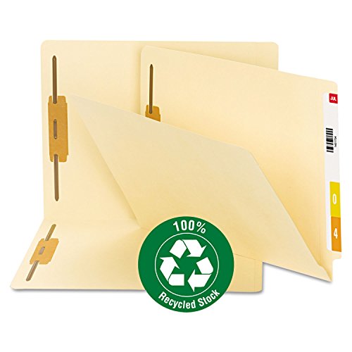 Smead - B Style Fastener File Folders, Straight Tab, Letter, Manila, 50/Box 34160 (DMi BX