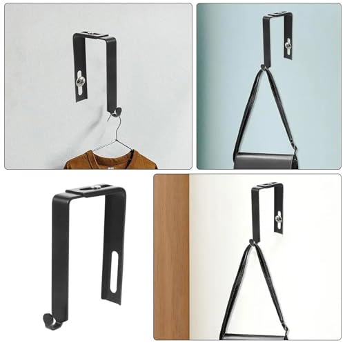 Cubicle Hooks 40Pcs Hook up Coat Hanger, Cubicle Hooks,Cubical Wall Black Wardrobe Car Storage Adjustable for Hanging