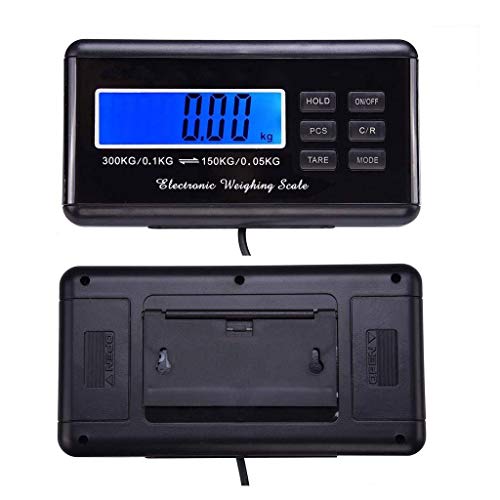 Postal Scales Digital Weight for Packages Scale 660lbs Floor Platform Weighing Package Shipping Mailing Food Fruit Vegetable Meat Store Kitchen Market (Size : 300Kg/0.1kg) (300Kg/0.1kg)