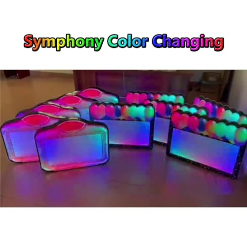 Handheld LED Alphabet Bottle Presenter, LED Night Club Birthday Wine Bottle Presenter, VIP Bottle Service Sign Display Lights, Custom Logo, Light Box Sign with Letters Numbers,A