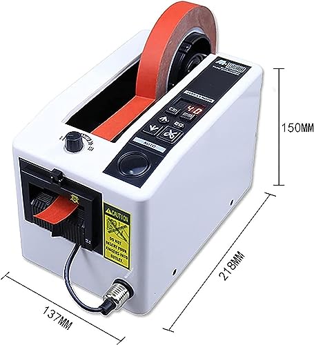 ZQJYMXM Automatic Tape Cutting Machine, Manual/Auto Electric Tape Dispenser, 5-999mm/20-999mm Cutting Length, 7-50mm Tape Width, for Cutting Scotch Tape, Double-Sided Tape, Cotton Tape,M-1000
