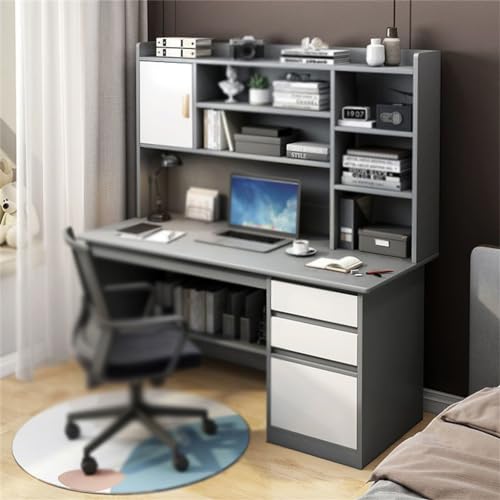 BXNSDFS Computer Desk Hutch Combination Home Desktop Student Study Table