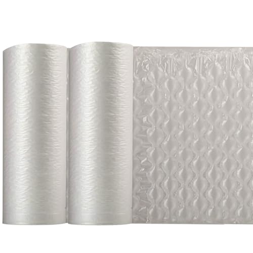 VIECAM Bubble Cushioning Wrap for Shipping - 984ft x 16" Air Pillows | Air Cushion Machine Film Roll, Durable Packing Material & Supplies - Versatile for Packing Bubble Bags & Shipping Wrap - 2 Pack