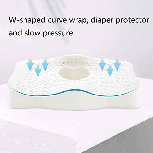 XARONF Comfort Seat Cushion Pillow for Office Chair - Sit Longer, Feel Better - Butt, Tailbone, Back, Sciatica Natural Latex Cushions (Color : Gray)