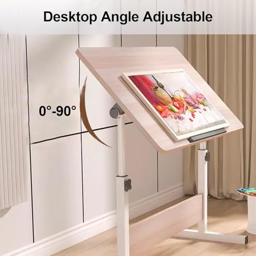 DUHTFCY Adjustable Drafting Table - Height and Angle Adjustable Art Desk, Drawing Easel for Artists and Computer Desk - Ideal for Home and Office Use,A-15.7x23.6in/40x60cm