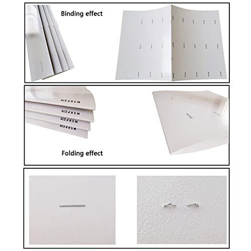 FKHFTI Electric Paper Book Stapler Creaser, A3 Brochure Stapler Folding Machine, Saddle Stitch Flat-Clinch Automatic Binding Machine, Folder Dashed Machine for Card Folder Color Pages