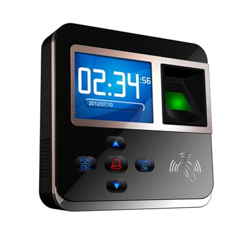 Time Attendance System Machine Device Machine, Fingerprint Time Attendance Machine Access Control Machine for Employees Small Business Fingerprint Time Card Machine with Network