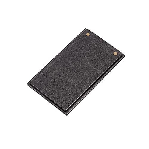 MOOGCO Black Leather Desk Set - Desk Pad - Note Paper Holder -Pen Holder - Leather Coaster -Desk Accessories-Desk Organizer - Office Desk Accessories - Desktop Storage, Black (10PCS-DOUBLETRAY)