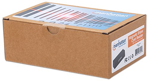 MANHATTAN Magnetic Strip Card Reader USB, Triple Track Reader (460255)