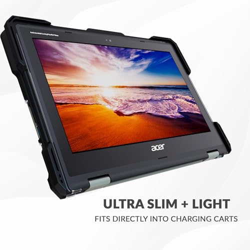 UZBL Rugged Hard Shell Case for Acer Chromebook 511 C736, Student-Proof K-12 Protective Clear Cover (30-Pack)