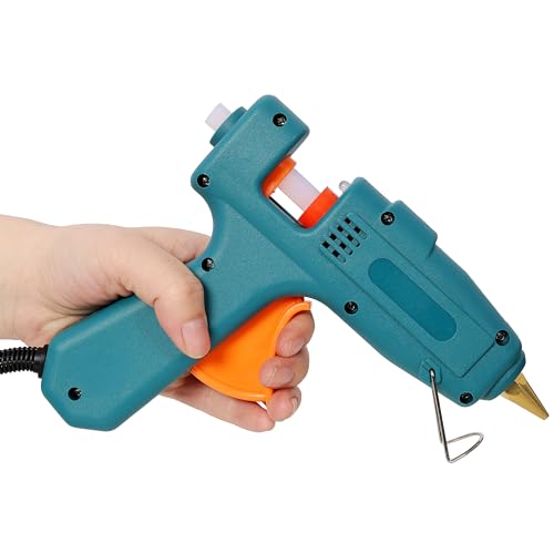 KEIKI Two Temperature Hot Glue Gun, Professional Glue Gun, DIY Craft Repair Thermo Tool with 30Pcs Highly Viscous Glue Sticks, with Black Storage Bag