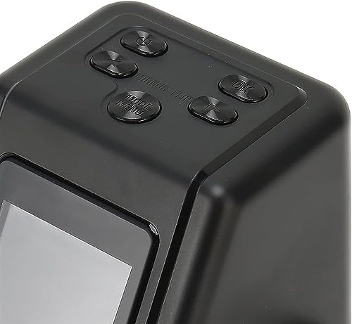 Slide Negative Scanner, with 2 in LCD Screen, Converts 135 110 126 and Super 8 Films, Slides, Negatives to Digital JPG Photos, Adjustable Brightness and Color