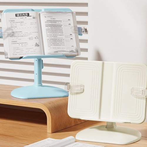 Multifunctional Reading Rack Bookshelf for School to Study Book Clip for Fixing Adjustable for Lifting Lowering Book Holders Rack
