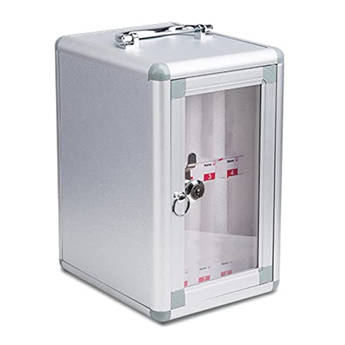 Cell Phone Storage Box with 36 Slots - Secure Cell Phone Safe Deposit Box with Handle for Office Classroom School and Meeting Storage Solutions,8slots