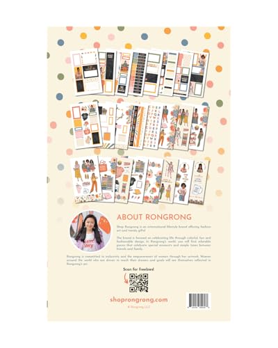 Rongrong Teacher Planner Stickers Book for Planners, Calendars, Journals and Projects – Premium Quality Hand Drawn Academic Lessons – Scrapbook Accessories – 24 Pages