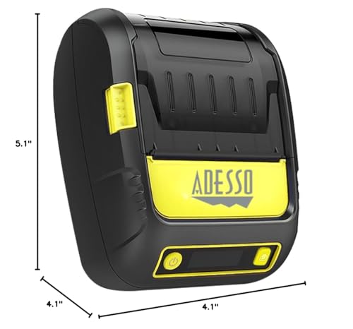 Adesso NuPrint 220B Portable Bluetooth Thermal Printer, 2" (58mm) Width
