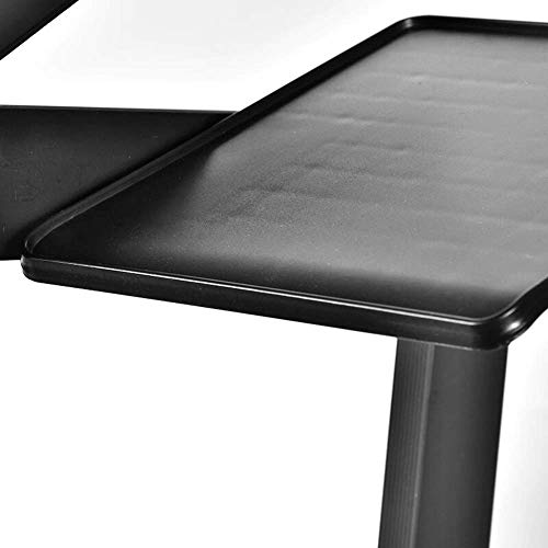 No/Brand Portable Adjustable Aluminum Laptop Desk Foldable Portable Laptop Desk, Adjustable, Bed, Table with Cooling Fan, for Bed and Sofa