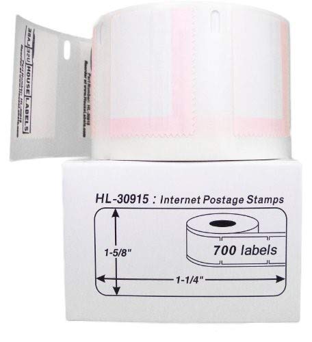 HouseLabels Compatible with Dymo 30915 Labels, 1-5/8" x 1-1/4"
