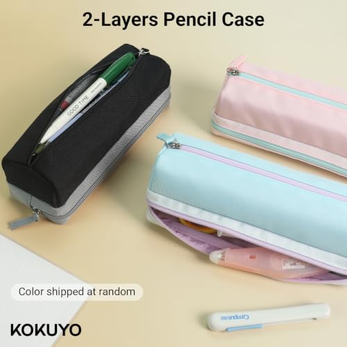 KOKUYO College Stationery Kit, B5 Smart Ring Binder+Graph Paper, 6 Notebooks (Wide+Flat), 0.9mm Mechanical Pencil, 4 Gel Pens (0.5mm Black), Correction Tape, Eraser, Pencil Pouch for College & Office