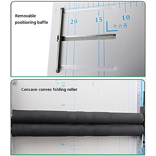 TREEYX A3 Brochure Stapler Folding Machine, Electric Paper Book Stapler Creaser, Saddle Stitch Flat-Clinch Automatic Binding Machine, Folder Dashed Machine