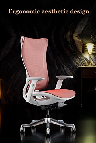 Ergonomic Mesh Office Chair High Back Table and Chair with Adjustable Armrest Rotating Computer Work Chair with Lumbar Support