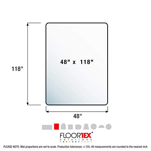 Floortex® Advantagemat® Durable, Rectangular, Chair Mat for Hard Floor - 48" x 118"