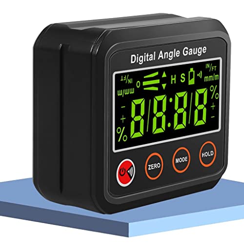 TEOYETTSF LCD Digital Angle Gauge Level Box Protractor Angle Finder Inclinometer Base Function Measuring Tools