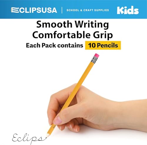 Wood Pencils Bulk, Pre Sharpened Pencils #2, Bulk Pencil Box, Wooden Pencil #2, Lapiz, Lapices, #2 Pencils, 10 Per Box (80 Pack)