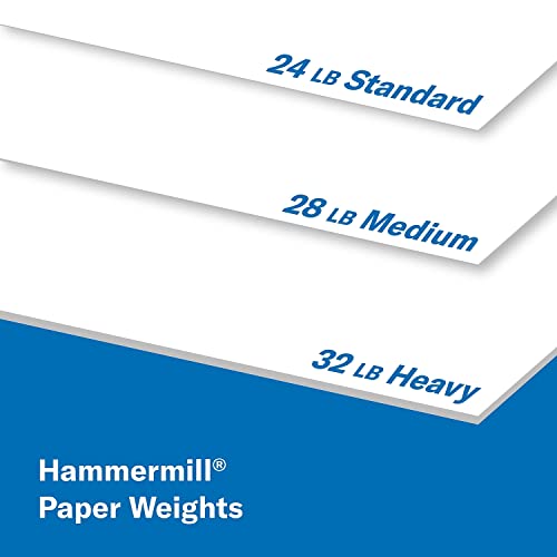 Hammermill 104620 Laser Print Office Paper, 98 Brightness, 24lb, 11 x 17, White, 500 Sheets/Ream
