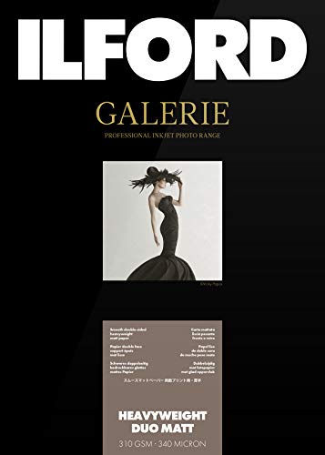 Ilford Galerie Prestige Duo Heavyweight Matt 310 GSM A2 – 420 x 594 mm 25 Sheets