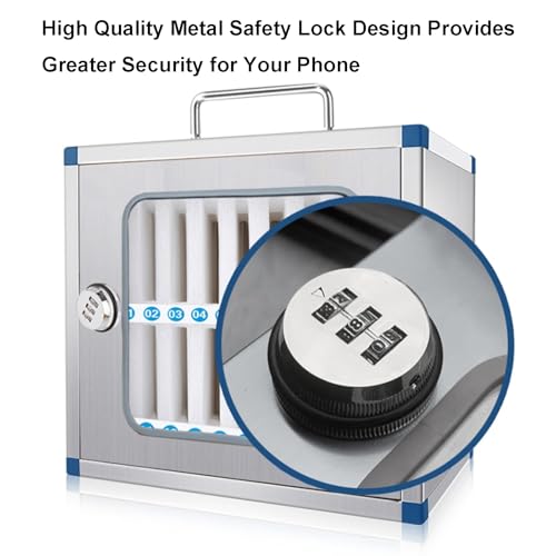 OREKPOT Portable Wall-Mounted Safe, Stainless Steel Ty Box with Handle for Schools, Hospitals, and Businesses - Gold, 22X20X15Cm，Gold 22x20x15cm/9x8x6in