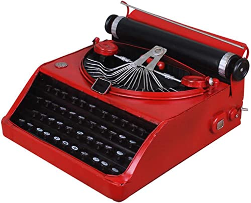Vintage Typewriter Model - Retro Metal Typewriter - Retro Handicrafts Antique Typing Machine Model, for Home, Bar Decoration, Movie Props