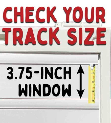 KitAbility Additional Letters for White Message Board Sidewalk Signs with 4 Inch Tracks, Date and Month Abbreviations, Fluorescent Pink on White Background