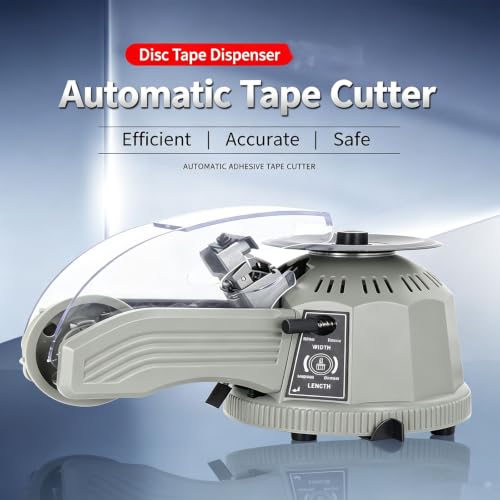 Rotary Disc Tape Cutting Machine, Automatic Tape Dispenser, 11-58mm Cutting Length, 3-22mm Tape Width, for Offices School Warehouses