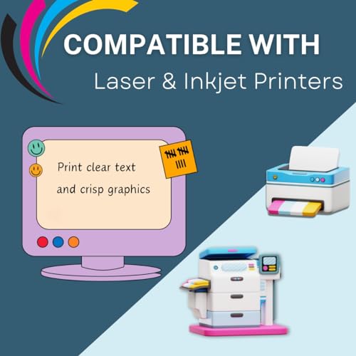 PACKZON Shipping Labels with Self Adhesive, Square Corner, for Laser & Inkjet Printers, 8.5 x 5.5 Inches, White, (2000 Labels)