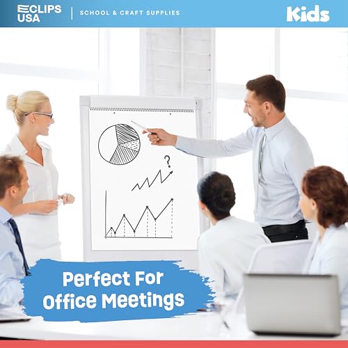 E-CLIPS USA Chart Paper Anchor Chart Paper For Teachers Lined Large Chart Paper Unruled 25 sheets Per Pad (6 Pack)
