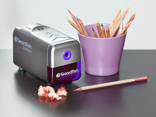 Swordfish 'VariPoint' 3 Point Option Electric Pencil Sharpener 8mm Ref: 40232