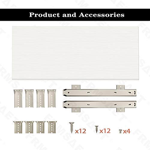 FRMSAET Under Desk 20/24/30 inch Keyboard Drawer Platform (30 in, White)