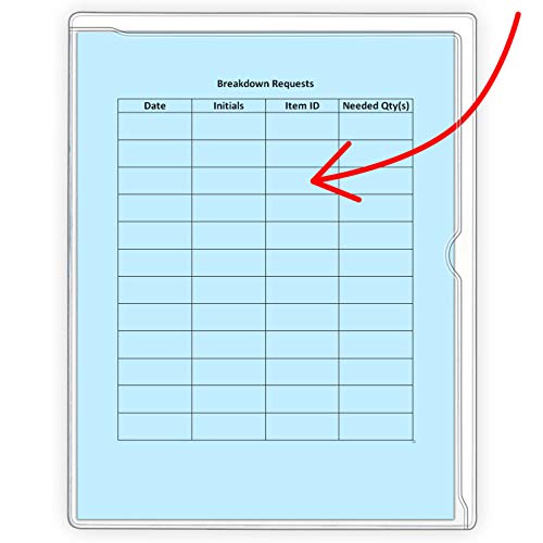 StoreSMART - Paperwork Organizers - 50-Pack - Clear Plastic - Heavy Duty - PF8511STC-50