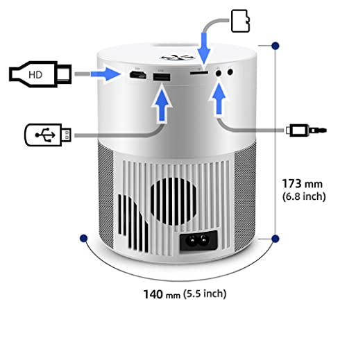 P52 Led Projector 1280 * 720 Portable Home Theater 3600 Lumen Android Video Beamer 1080P Support Speaker,
