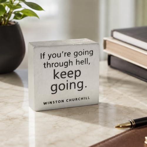 DANFORTH Keep Going Paperweight | Handcrafted Pewter Paperweight For Desk Home And Office | Made In USA