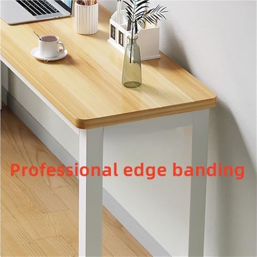 Gilubfckin Small Computer Office Desk, Modern Simple Style, Writing Study Work Table, Sleek Design Computer Desk for Home and Office(Brown,80cm .5in)