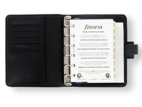 Filofax Pocket Metropol Organiser - Black