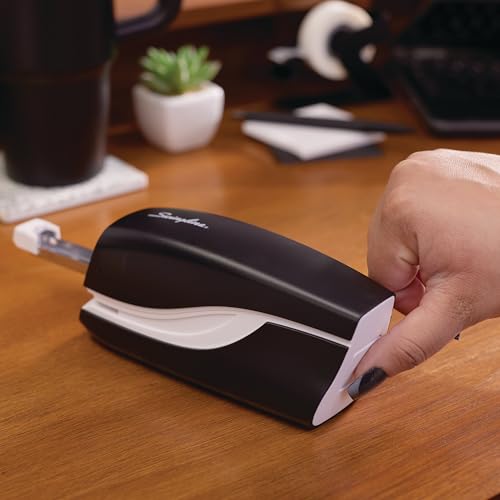 Swingline Electric Stapler, 20 Sheet Capacity, Portable, Compact, Battery, Black (42132)